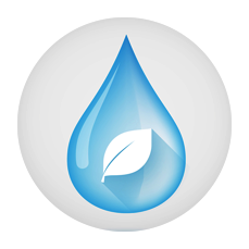 water drop leaf icon